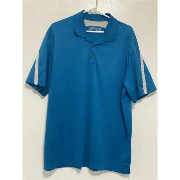 Nike Shirt Mens Extra Large Golf Polo  Blue Dry Fit Classic Collared Sport - Picture 1 of 8